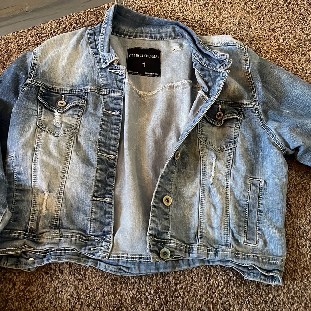 Distressed Jean Jacket